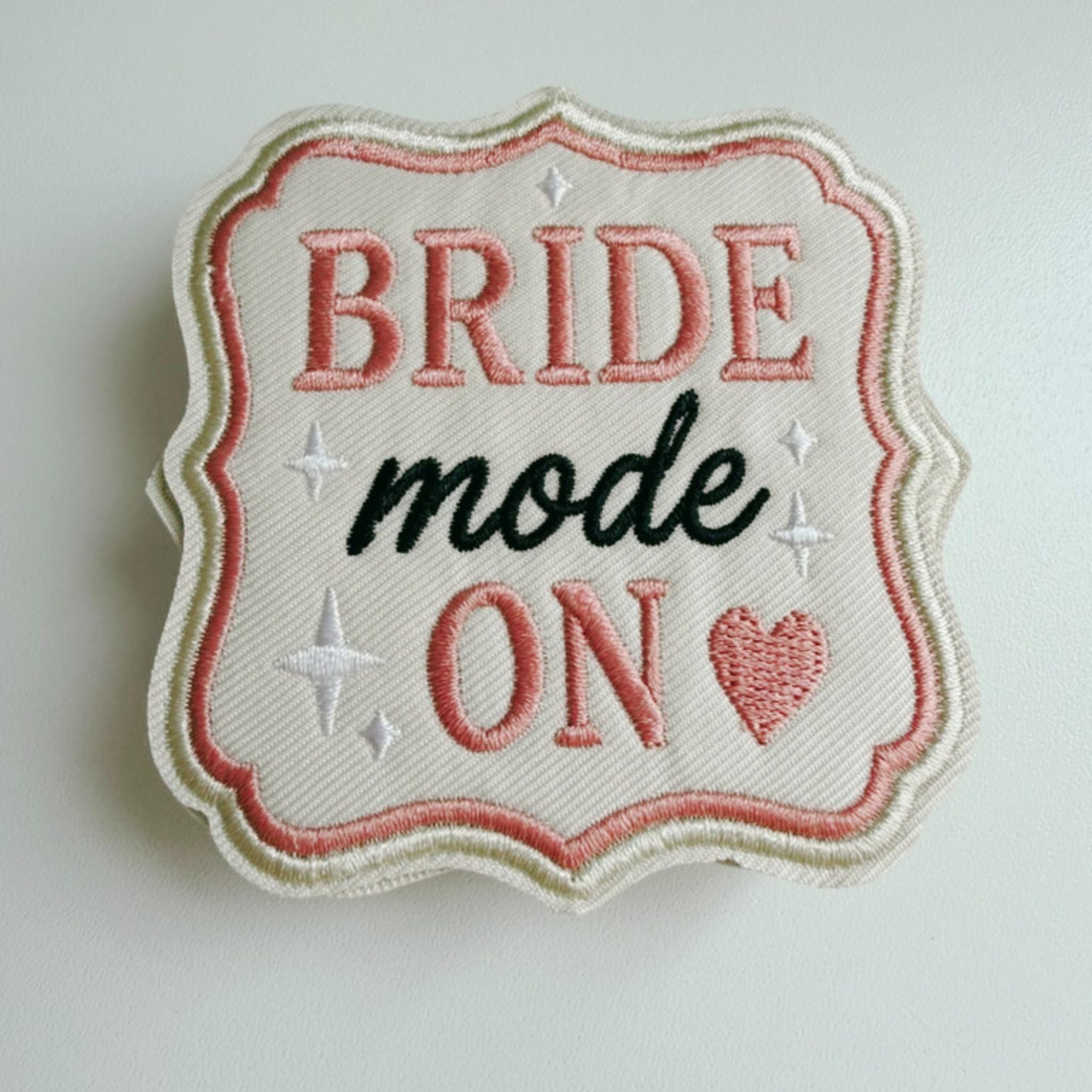 2.5" Bride Mode On -  Embroidered Hat Patch