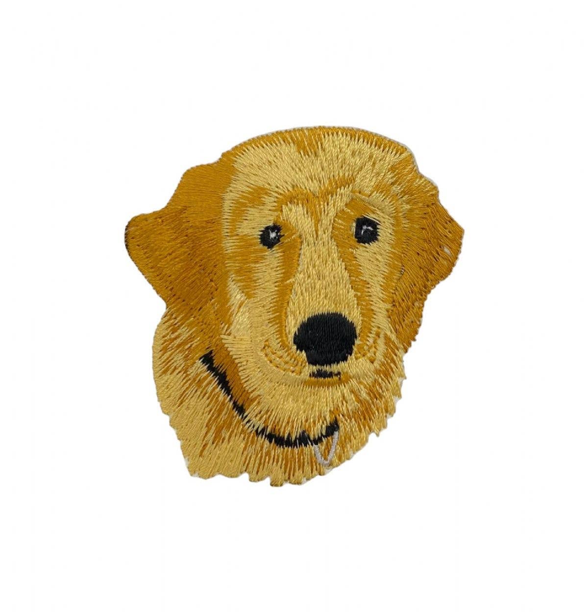 Golden Retriever Head, Pets, Puppy Dog, Iron on Patch