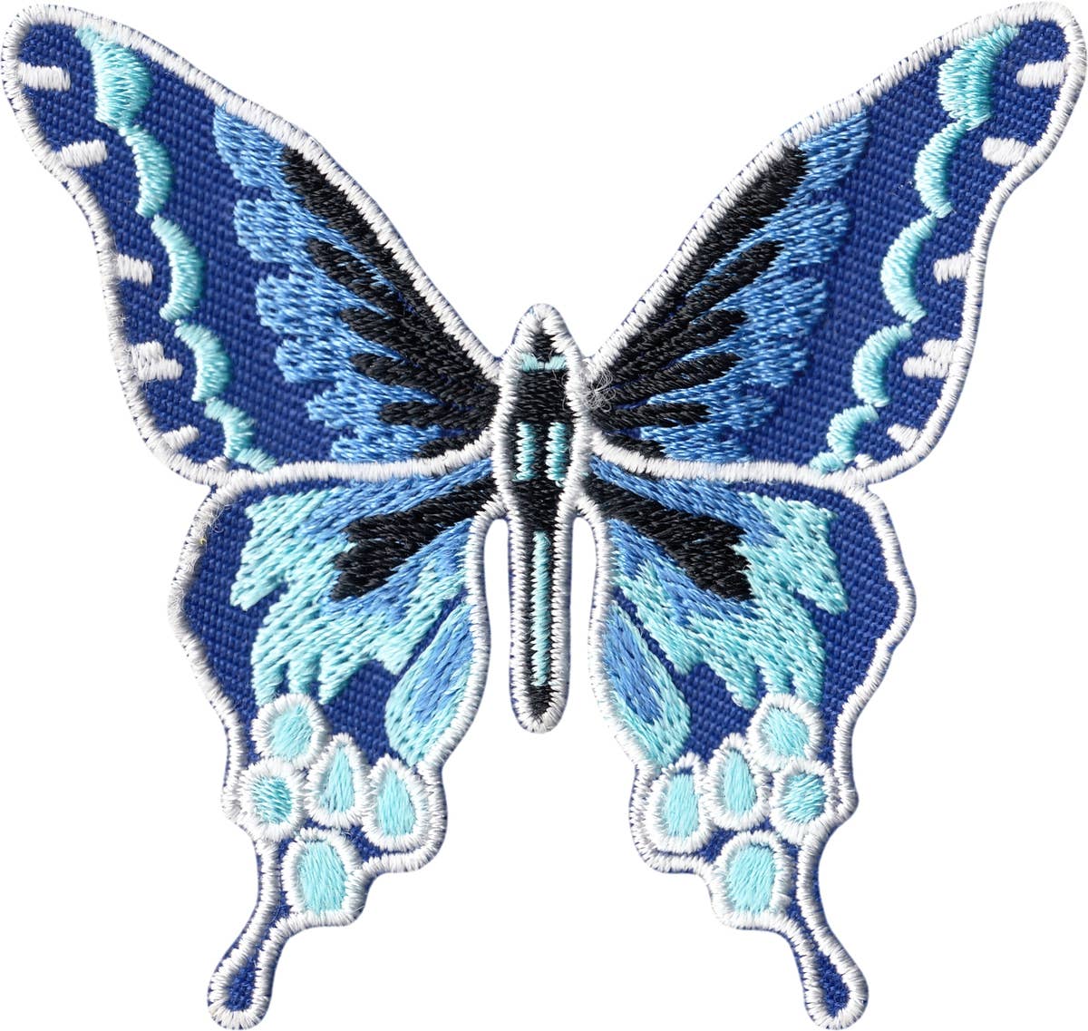 Patch - Beautiful Blue Butterfly - Iron On Nature