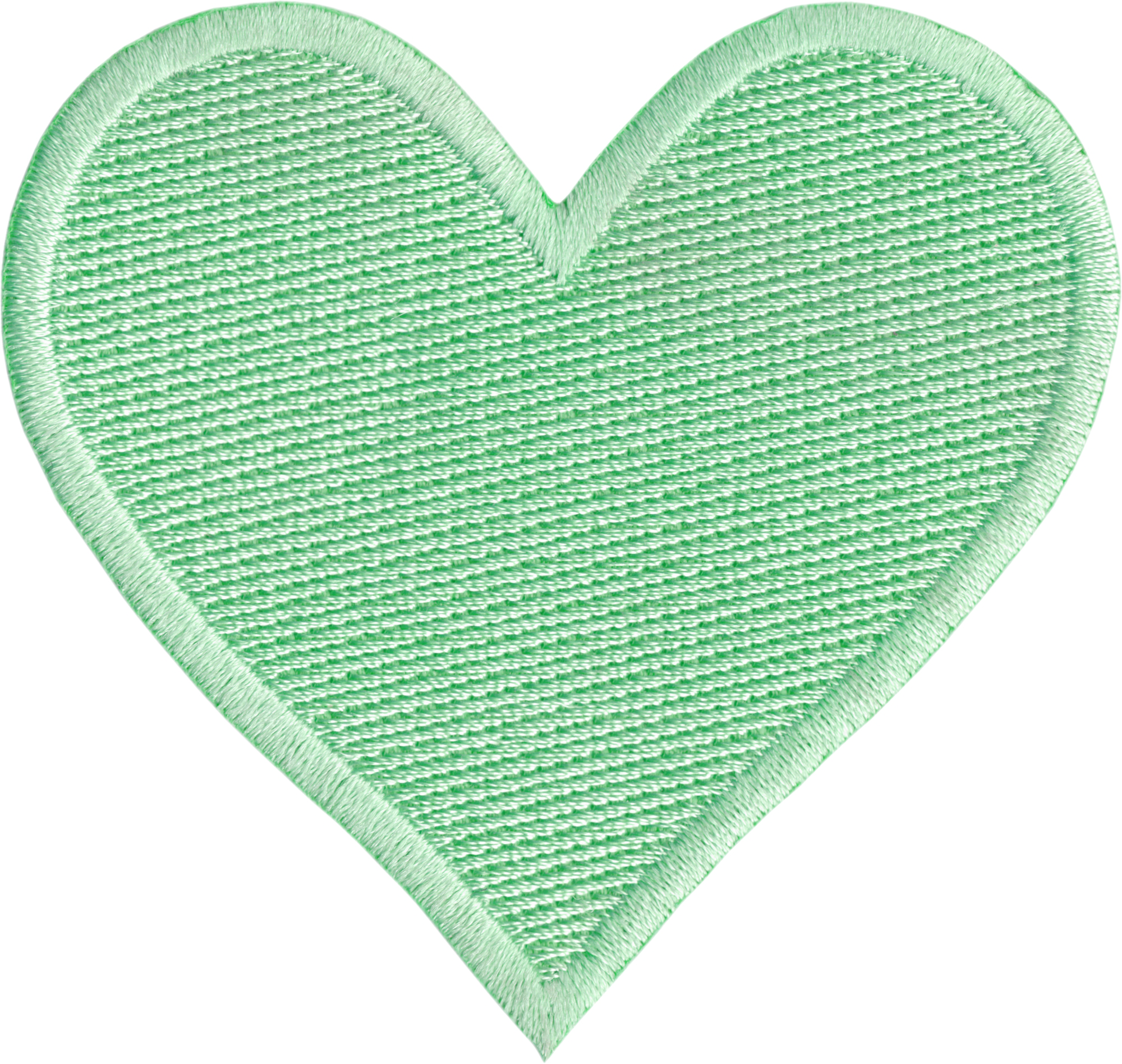 Patch - 2.88" Heart - Solid Colored - 11 Color Options