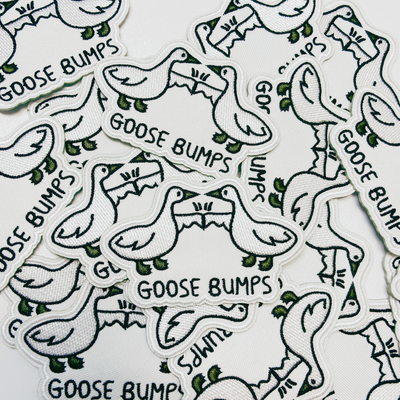 3.5" Goose Bumps -  Embroidered Hat Patch