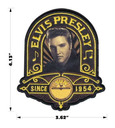 3.75" Patch - Elvis Presley / Sun Records 1950s Rock Music