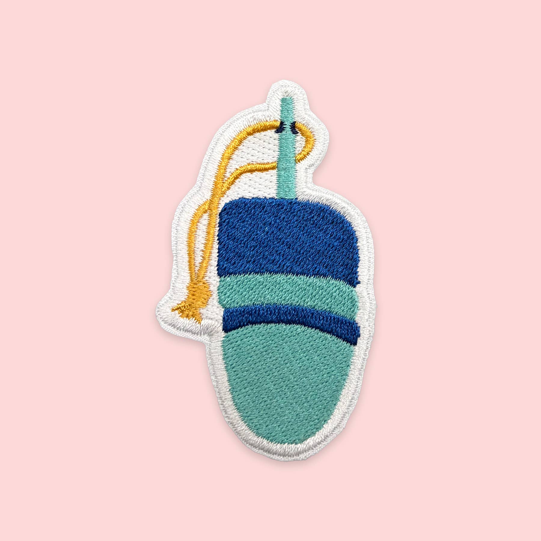 Buoy Iron-On Patch | Coastal Embroidered Patch