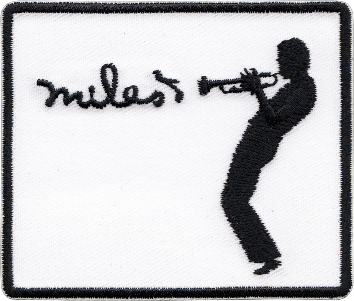 Patch - Davis, Miles - Playing Trumpet Silhouette