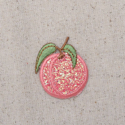 Peach - Glitter - Single - Shimmery Sparkle, Iron on Patch