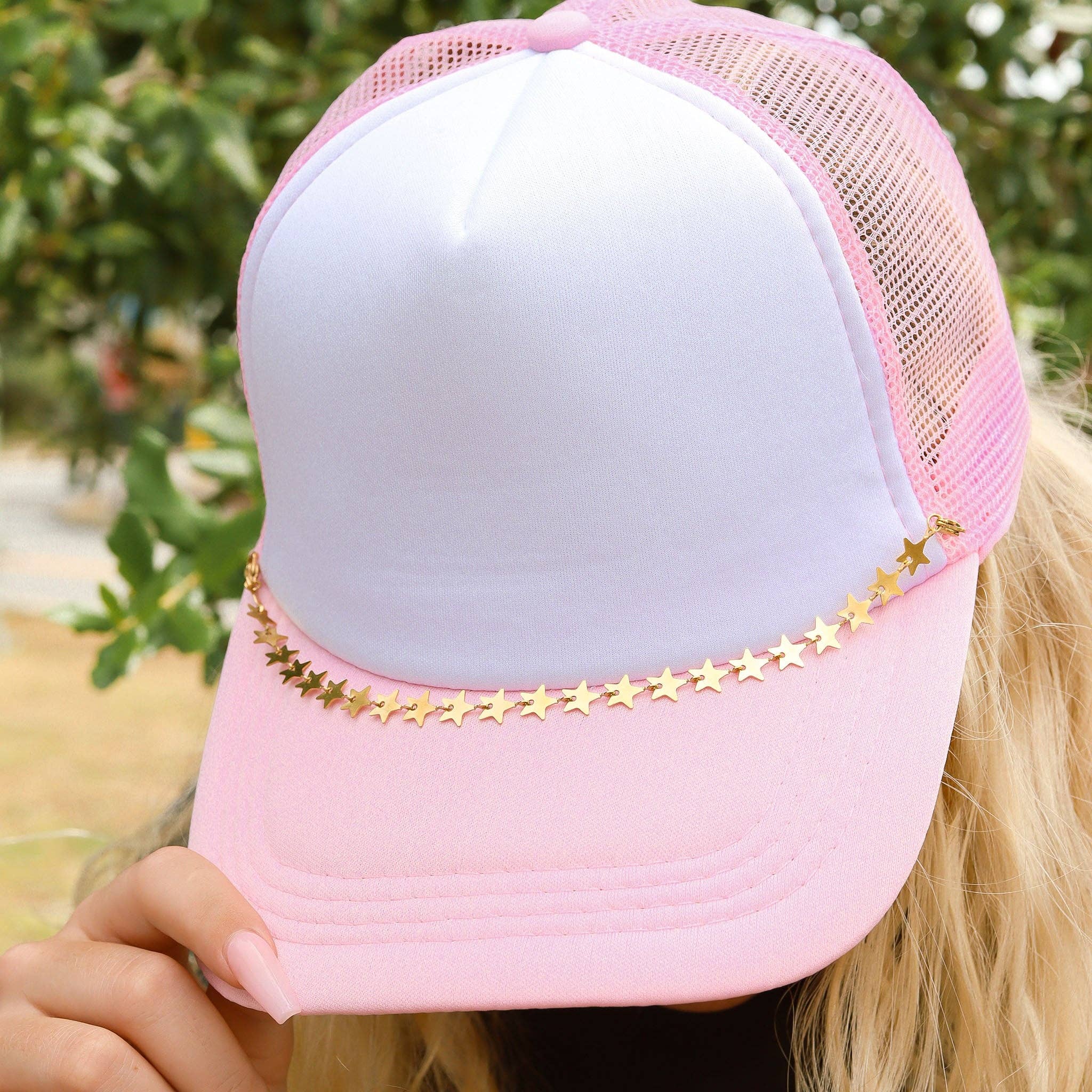 Trucker Hat Chain: 18K Gold PVD Stainless Steel Star