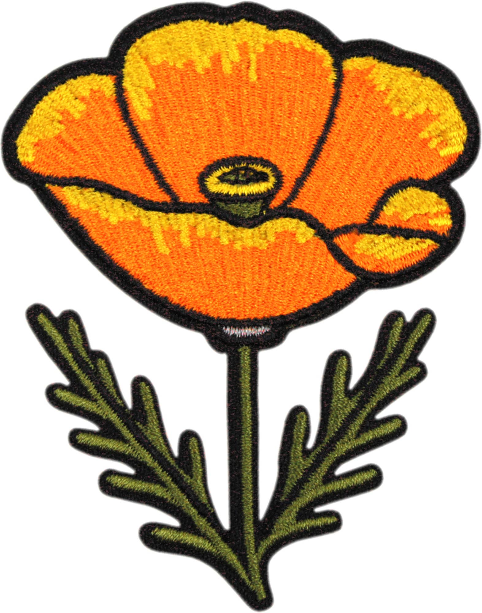 Patch - Flower - California Golden Poppy - 3" Nature Travel