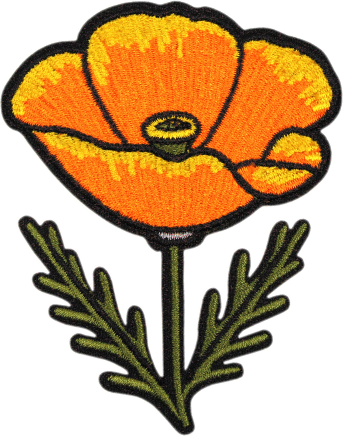 Patch - Flower - California Golden Poppy - 3" Nature Travel