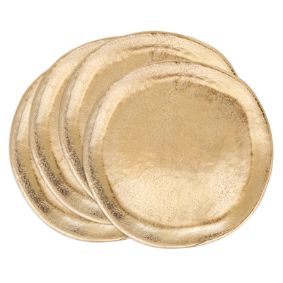 Aluminum Organic Gold 13" Round Charger Plate