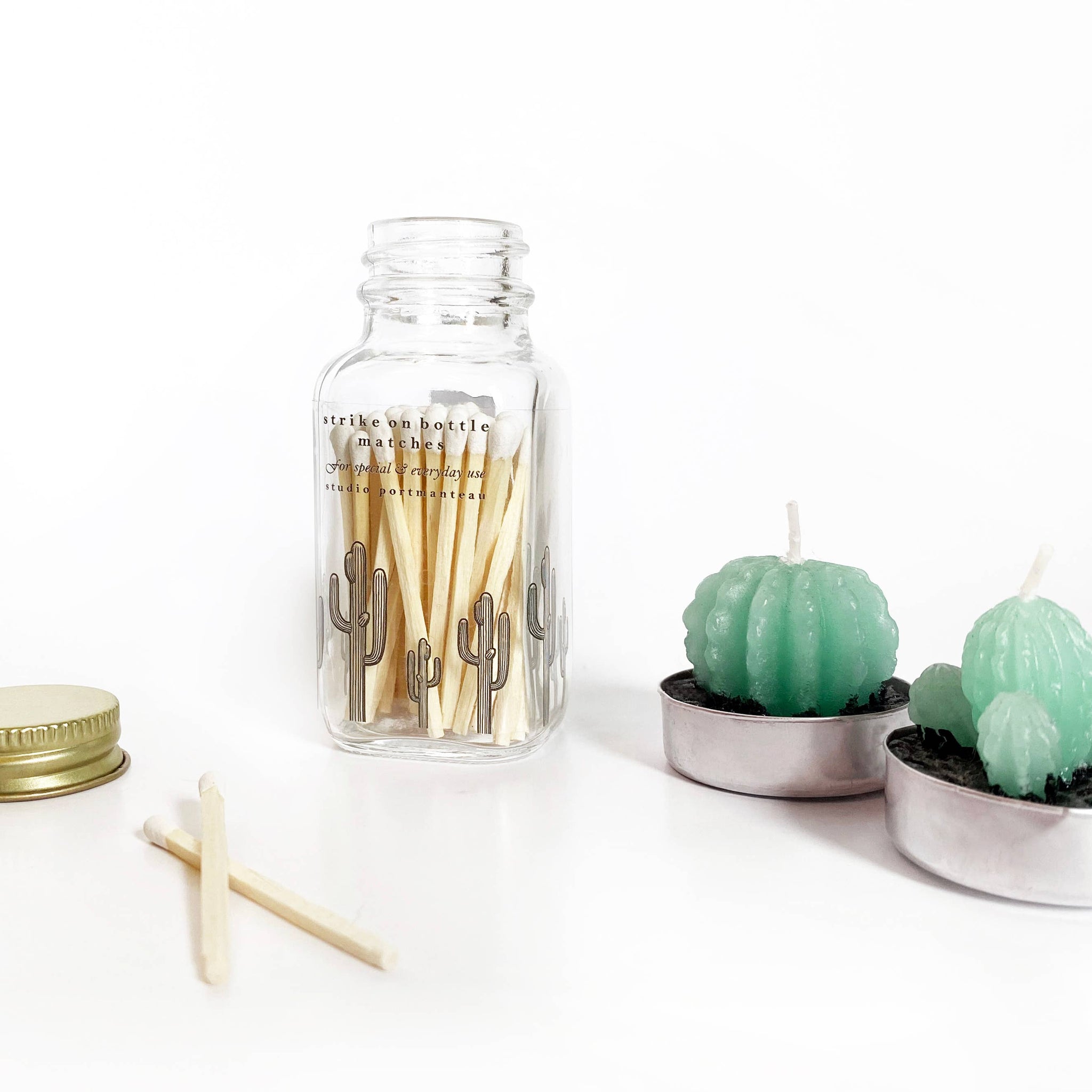 Variety Pack of Desert 2" Match Jars: Saguaro + Prickly Pear