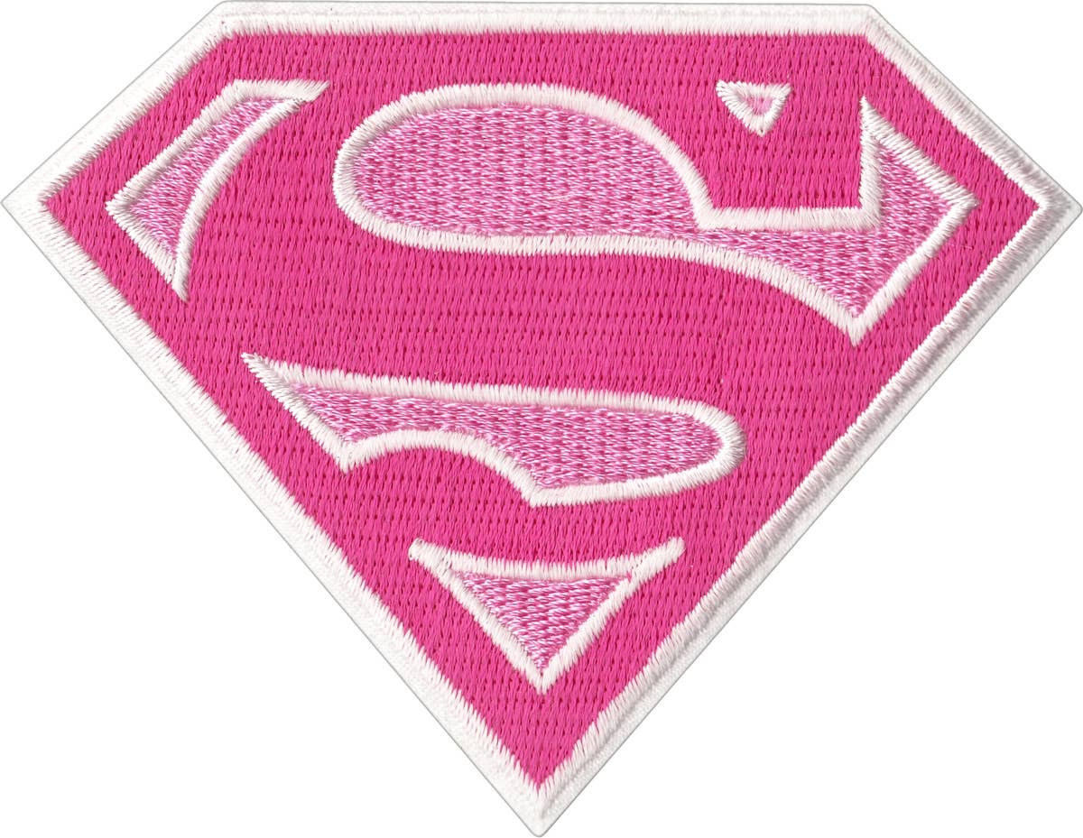 Patch - Supergirl - Pink Logo - Superman - 3.88"