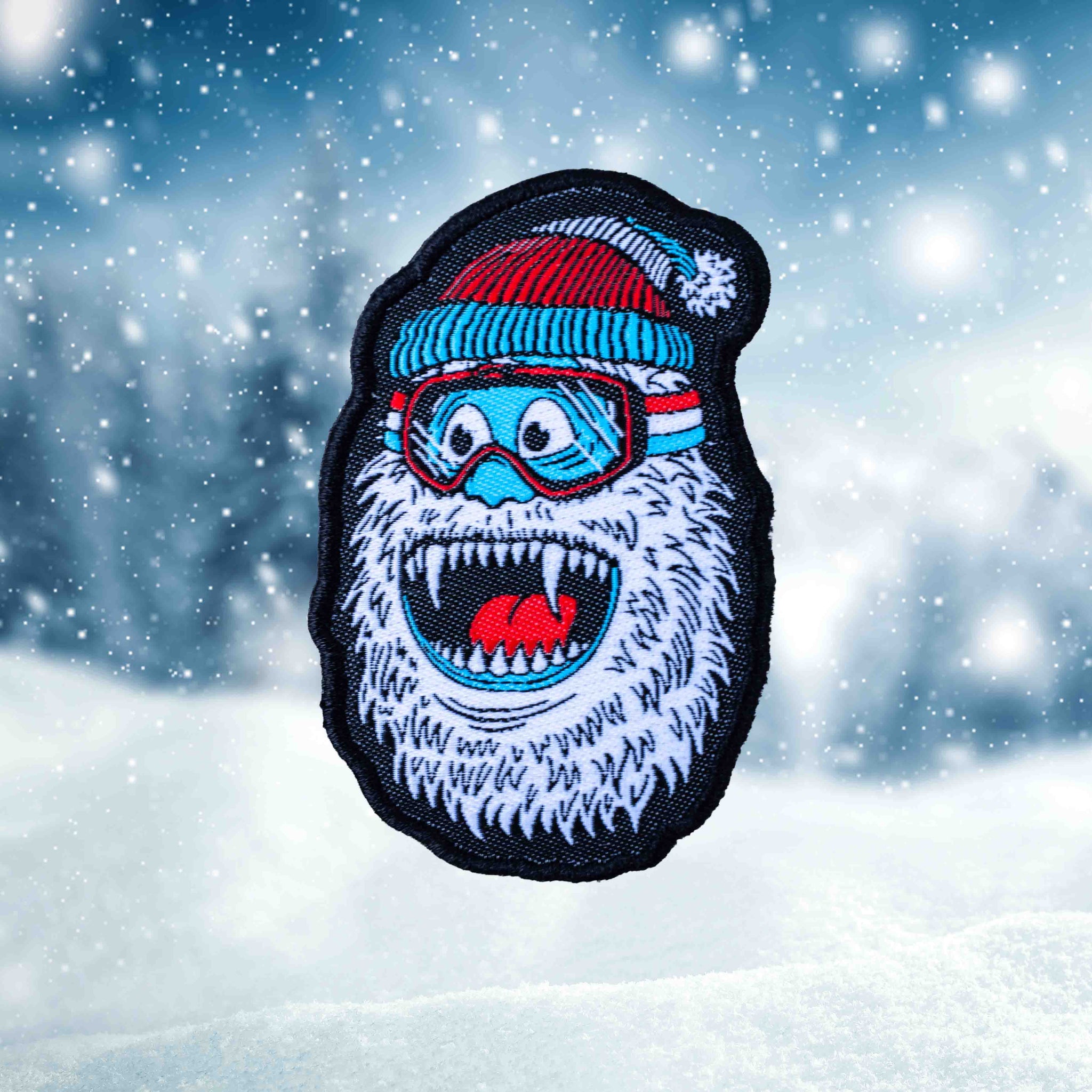Wild Yeti Skiing, Snowboarding, Snowshoeing Iron-On Patch