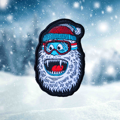 Wild Yeti Skiing, Snowboarding, Snowshoeing Iron-On Patch