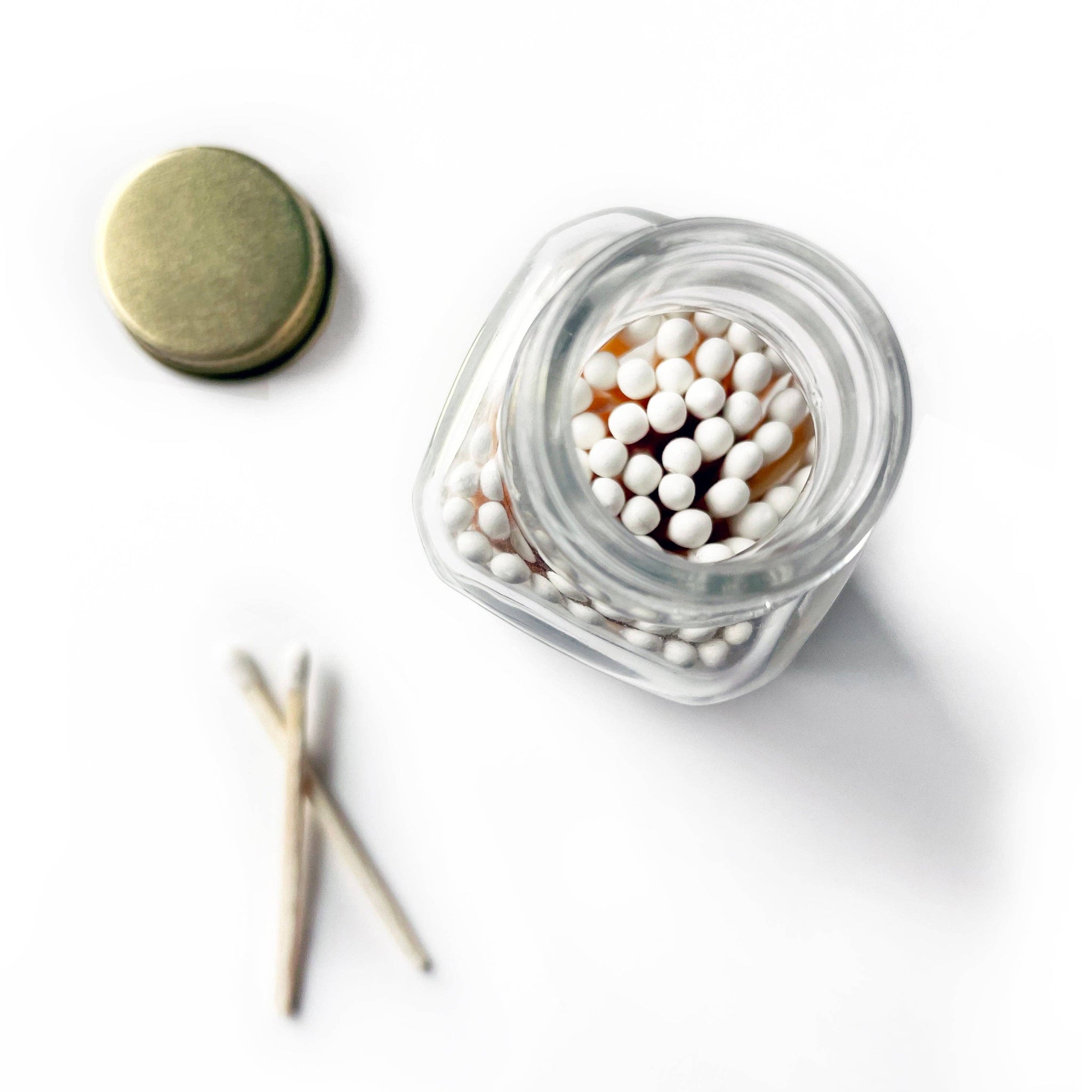 Sunflower Jar of Matches | Modern Farmhouse Match Cloche