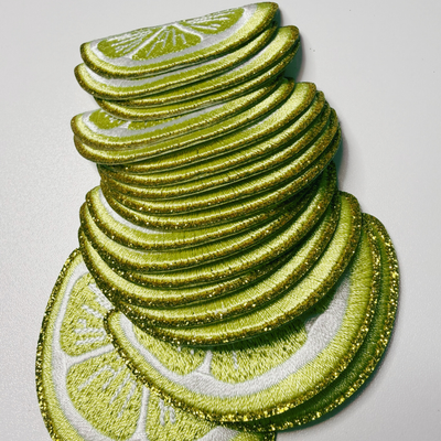 2.5" LEMON -  Embroidered Hat Patch