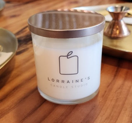A Custom Fragrance Blended Candle - 12oz Aura Iridescent Vessel with l –  Lorraine's Candle Studio