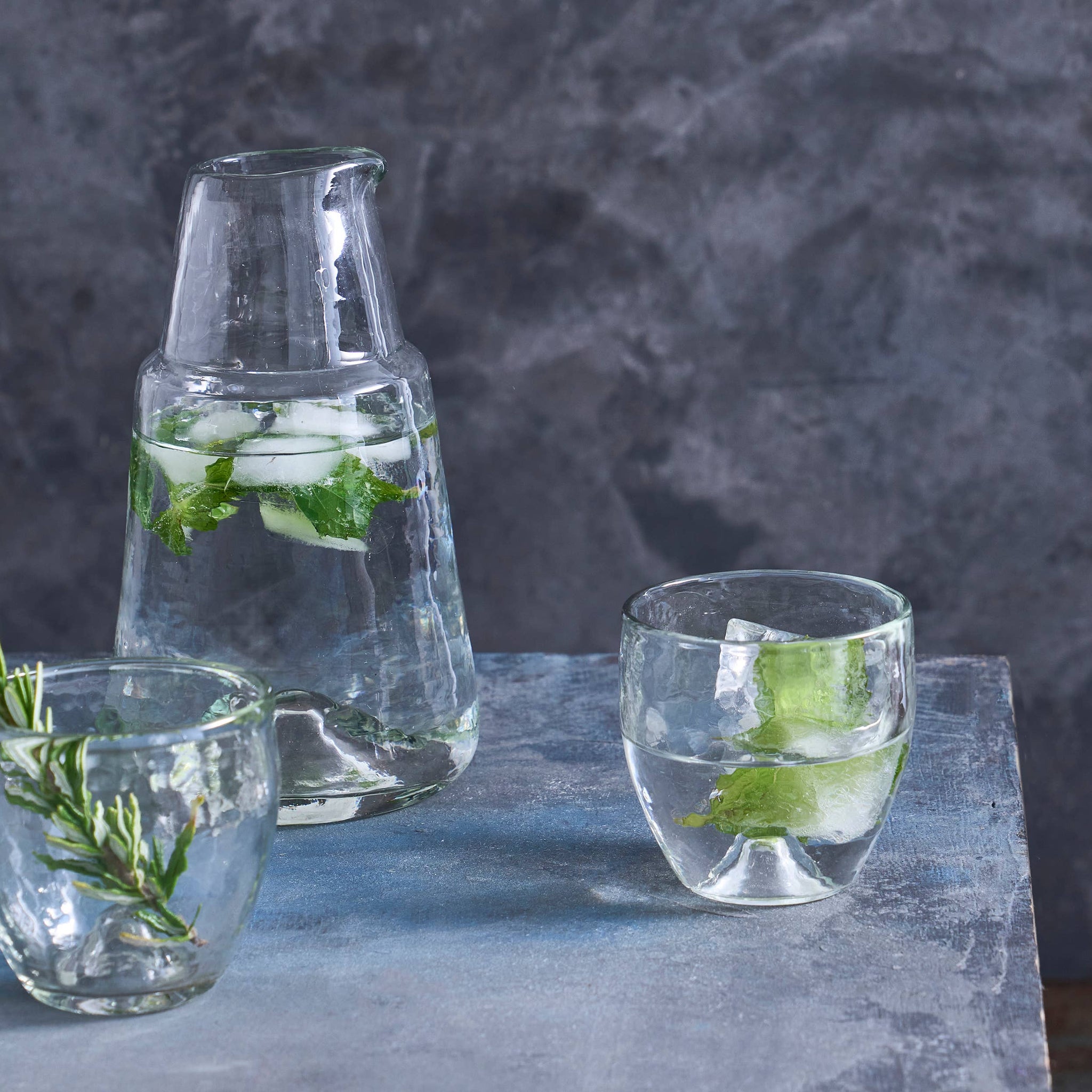 Pebbled Bedside Carafe Set