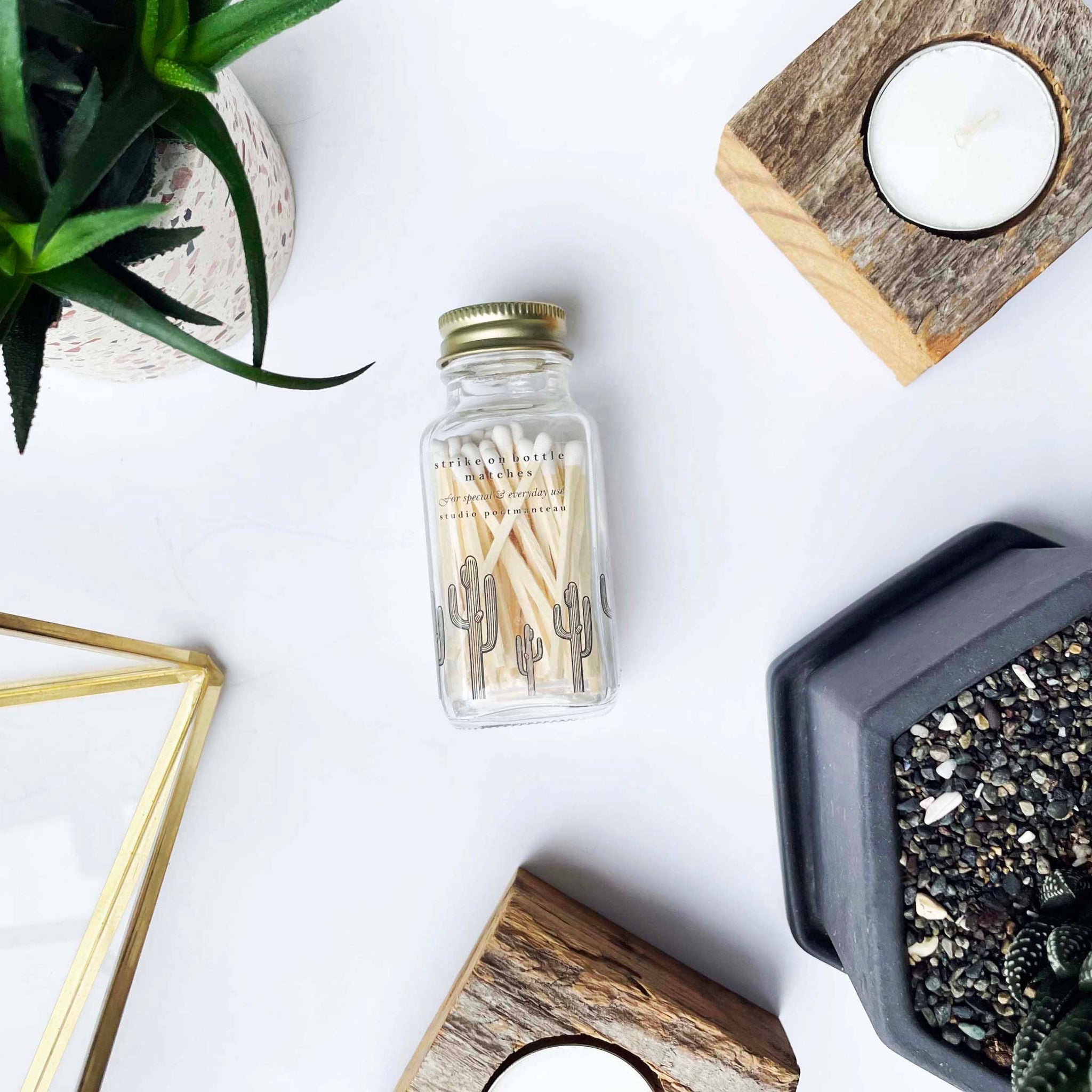 Variety Pack of Desert 2" Match Jars: Saguaro + Prickly Pear