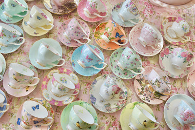 Mismatched teacups for Tea party, Catering, Event Planner 