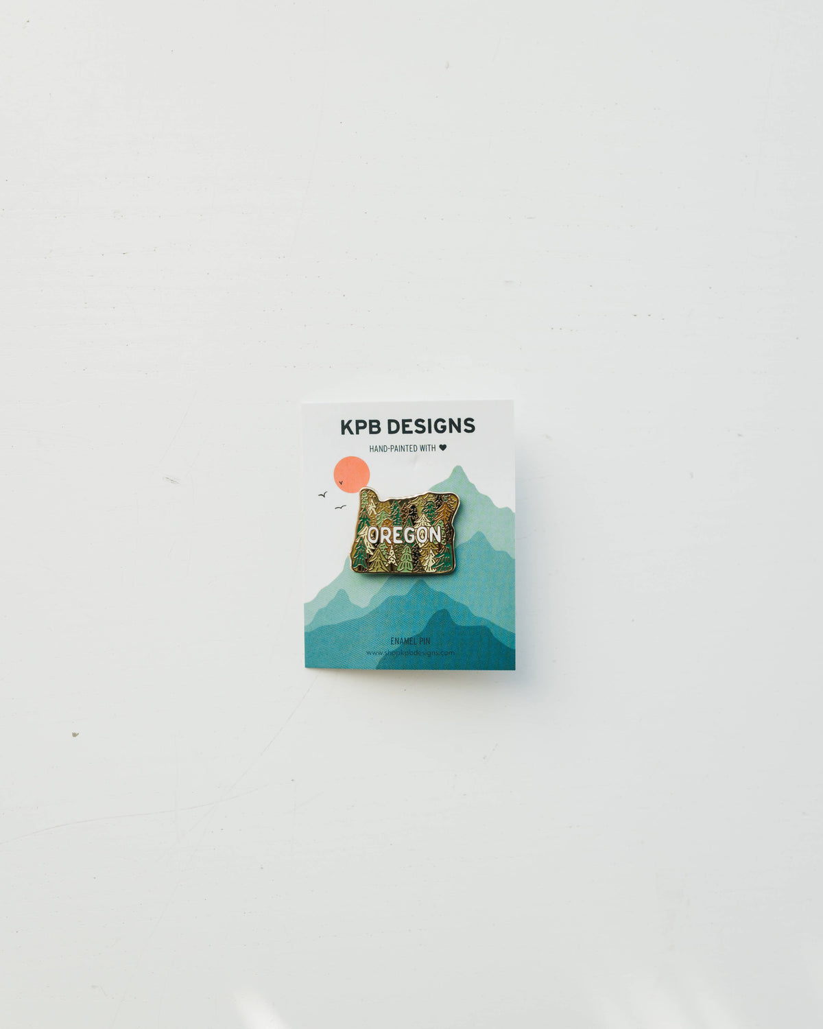 Oregon Trees Enamel Lapel Pin