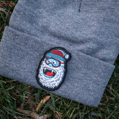 Wild Yeti Skiing, Snowboarding, Snowshoeing Iron-On Patch