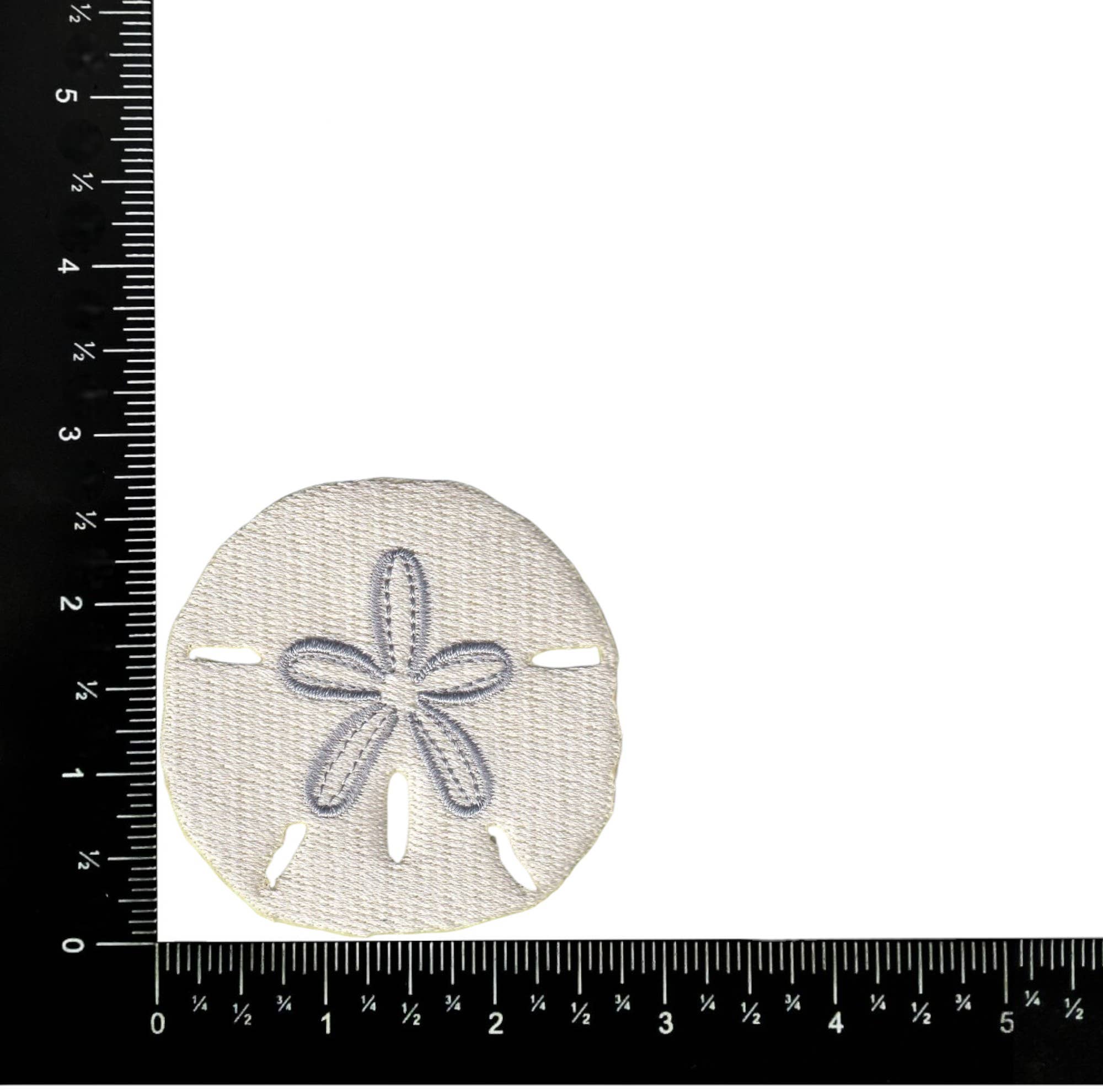 Sand Dollar. Coastal, Beach, Embroidered, Iron on Patch