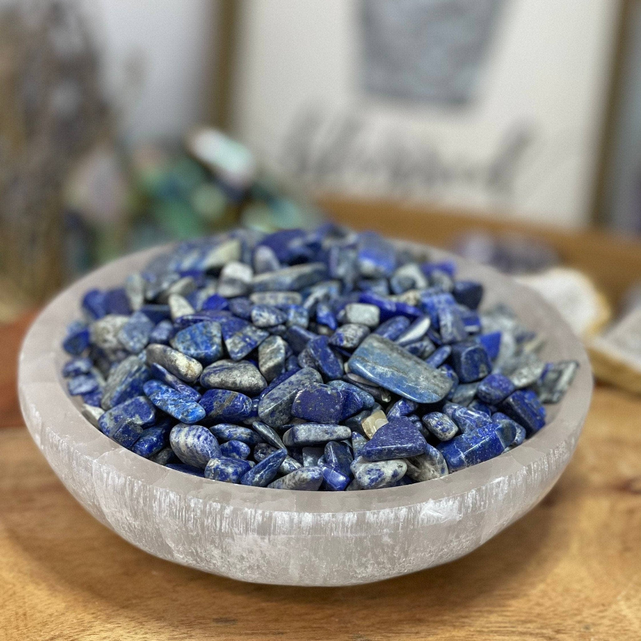 Natural Real Lapis Lazuli Chip, Tumble Loose Stone