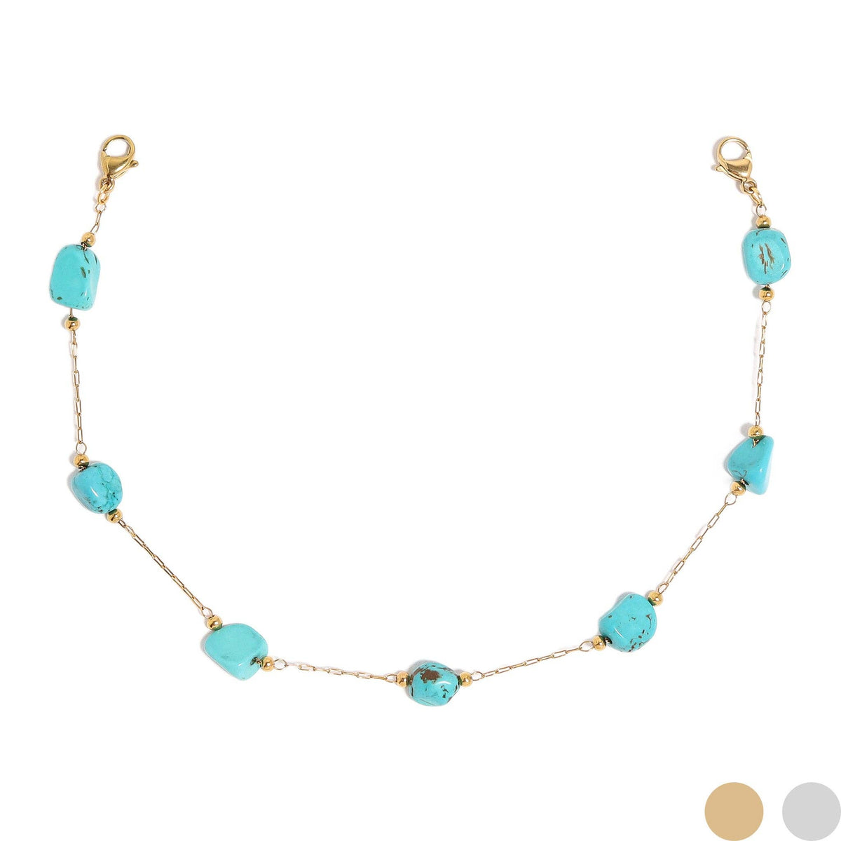 Trucker Hat Chain: Turquoise Stone Chain