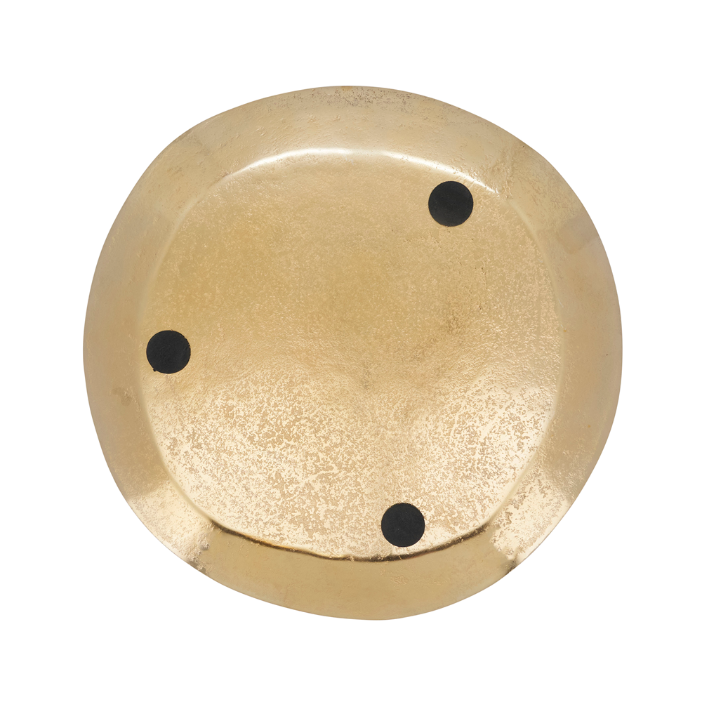 Aluminum Organic Gold 13" Round Charger Plate