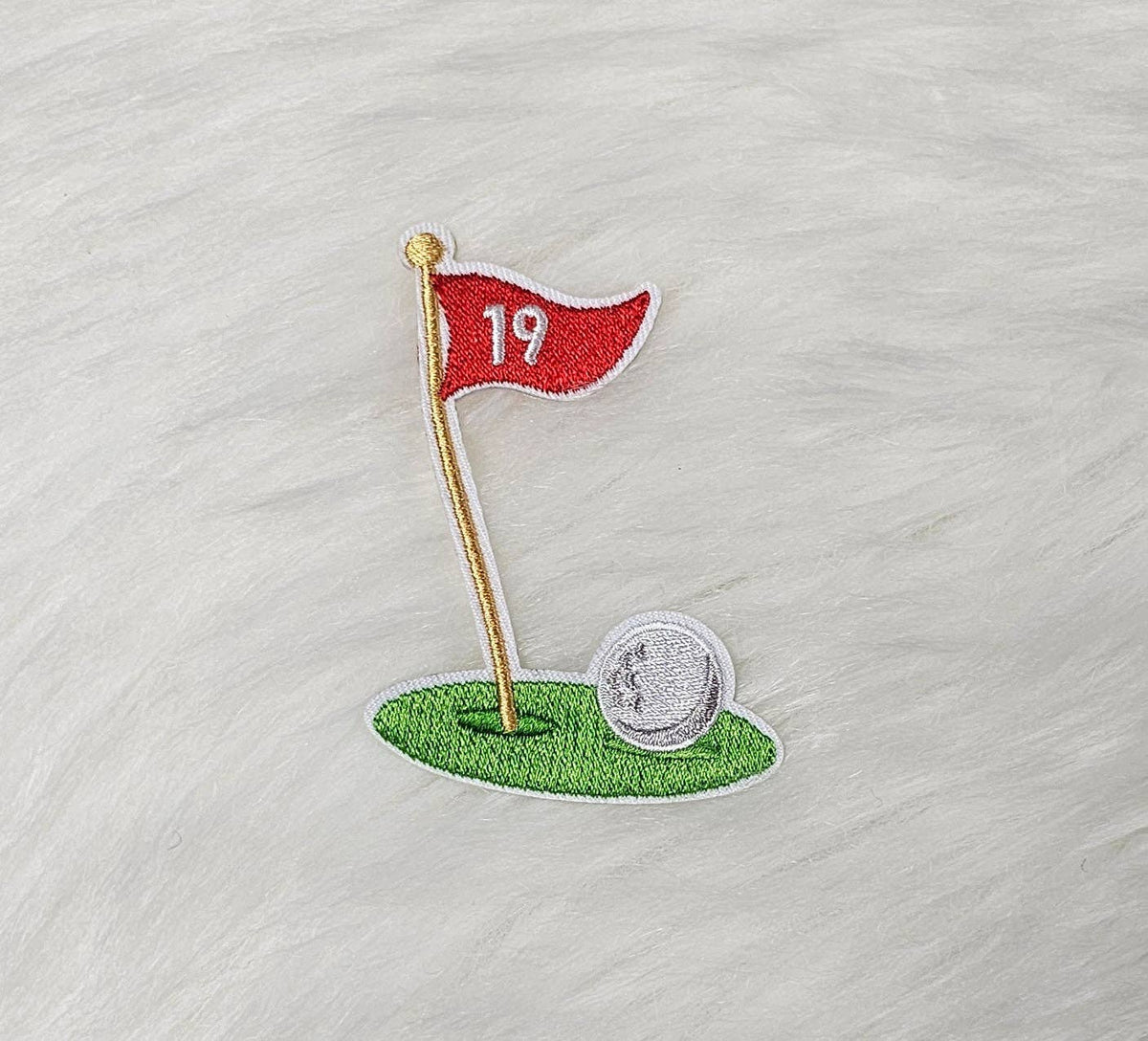 19th Hole Golf Embroidery Iron On Patch