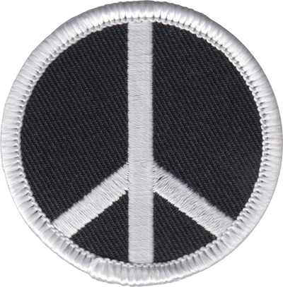 Patch - Peace Sign - 2 Inch - Six Color Options