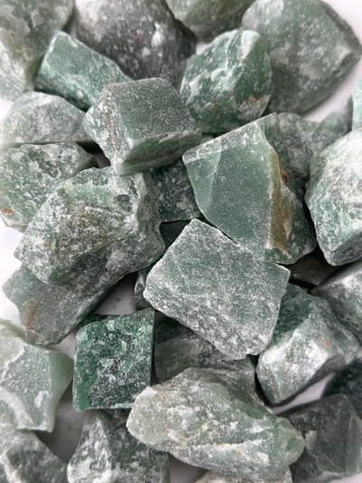 Green Aventurine RAW , 0.75"-1.25" Size, Wicca, Witchcraft.