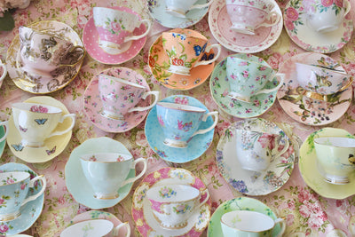 Mismatched teacups for Tea party, Catering, Event Planner 