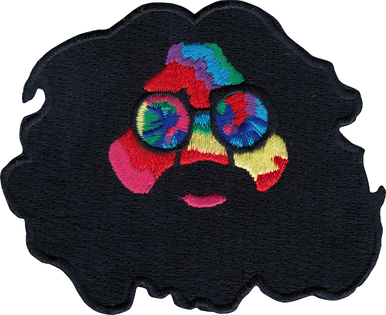 Patch - Jerry Garcia - Tie Dye Face - 1960s Rock Music Band