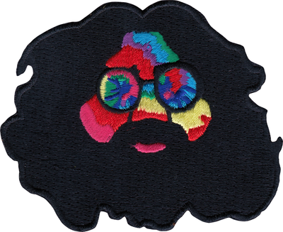 Patch - Jerry Garcia - Tie Dye Face - 1960s Rock Music Band
