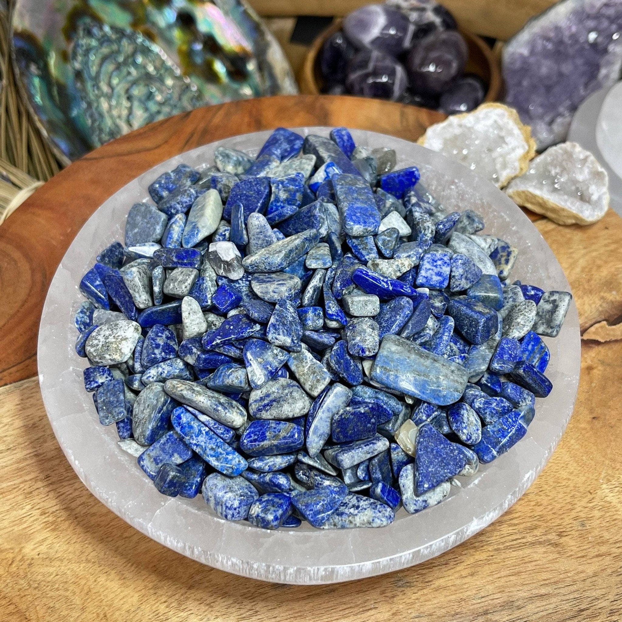 Natural Real Lapis Lazuli Chip, Tumble Loose Stone