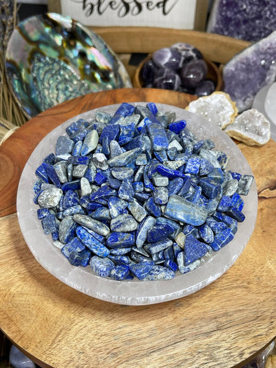 Natural Real Lapis Lazuli Chip, Tumble Loose Stone