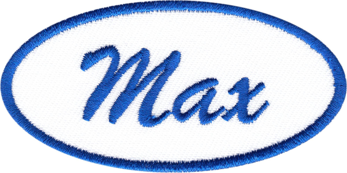 Patch - Mechanic Name Tag - Max - Retro Style 1950s