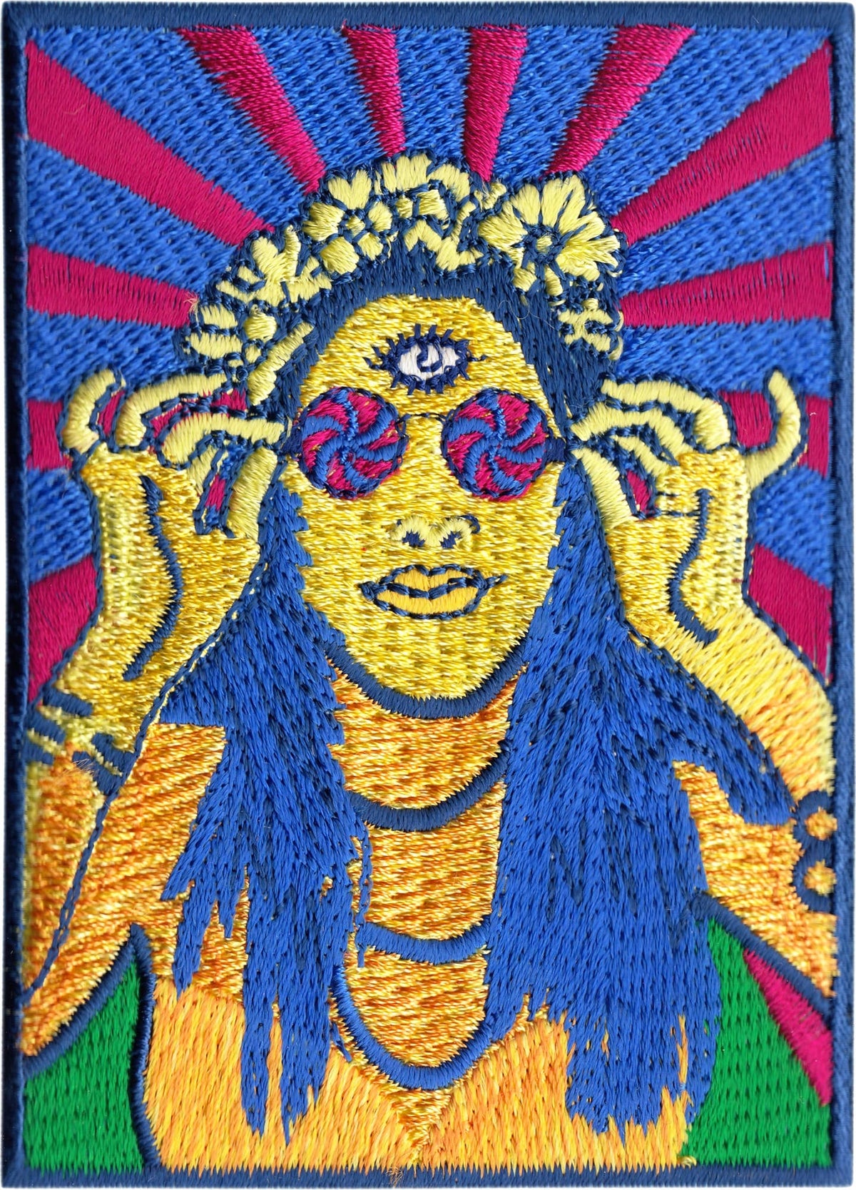 Patch - Psychedelic Hippy Chick 1960s sixties hippie