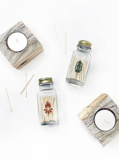 Camping Lantern Jar Matches | Outdoorsy Match Bottle