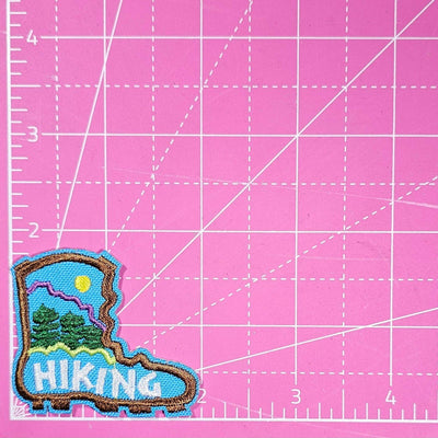 Hiking Boot Embroidery Iron On Patch