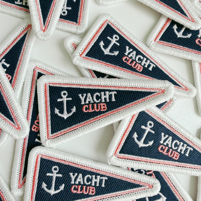 2.5" Yacht Club Flag -  Embroidered Hat Patch