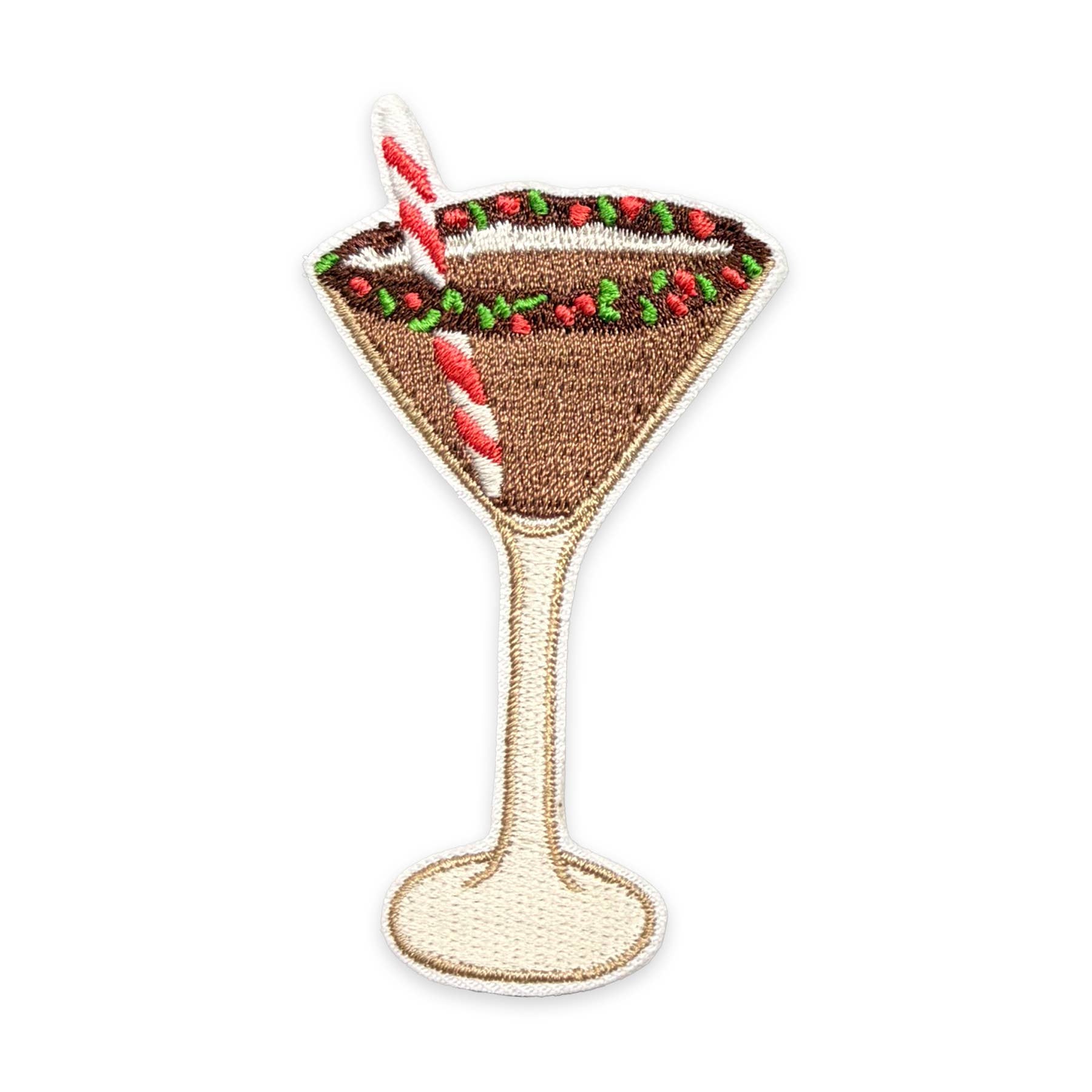 Holiday Cocktails Iron-On Patch Set | Christmas Patches