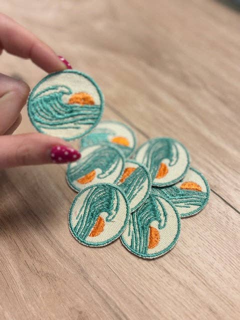 Sunset Swell Iron-On Patch