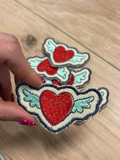 Angel Heart Iron-On Patch
