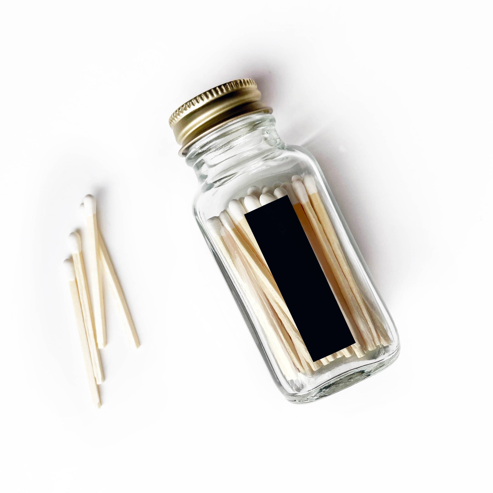 Lucky Horseshoe 2" White Match Jar | Western Match Holder