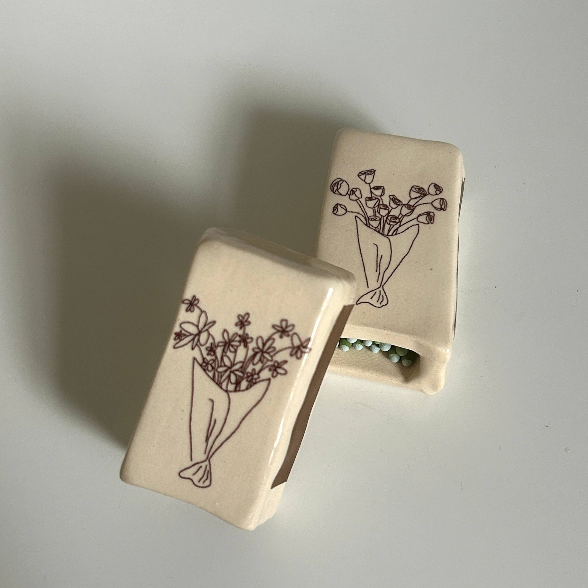 Handmade Rose Bouquet Matchbox 