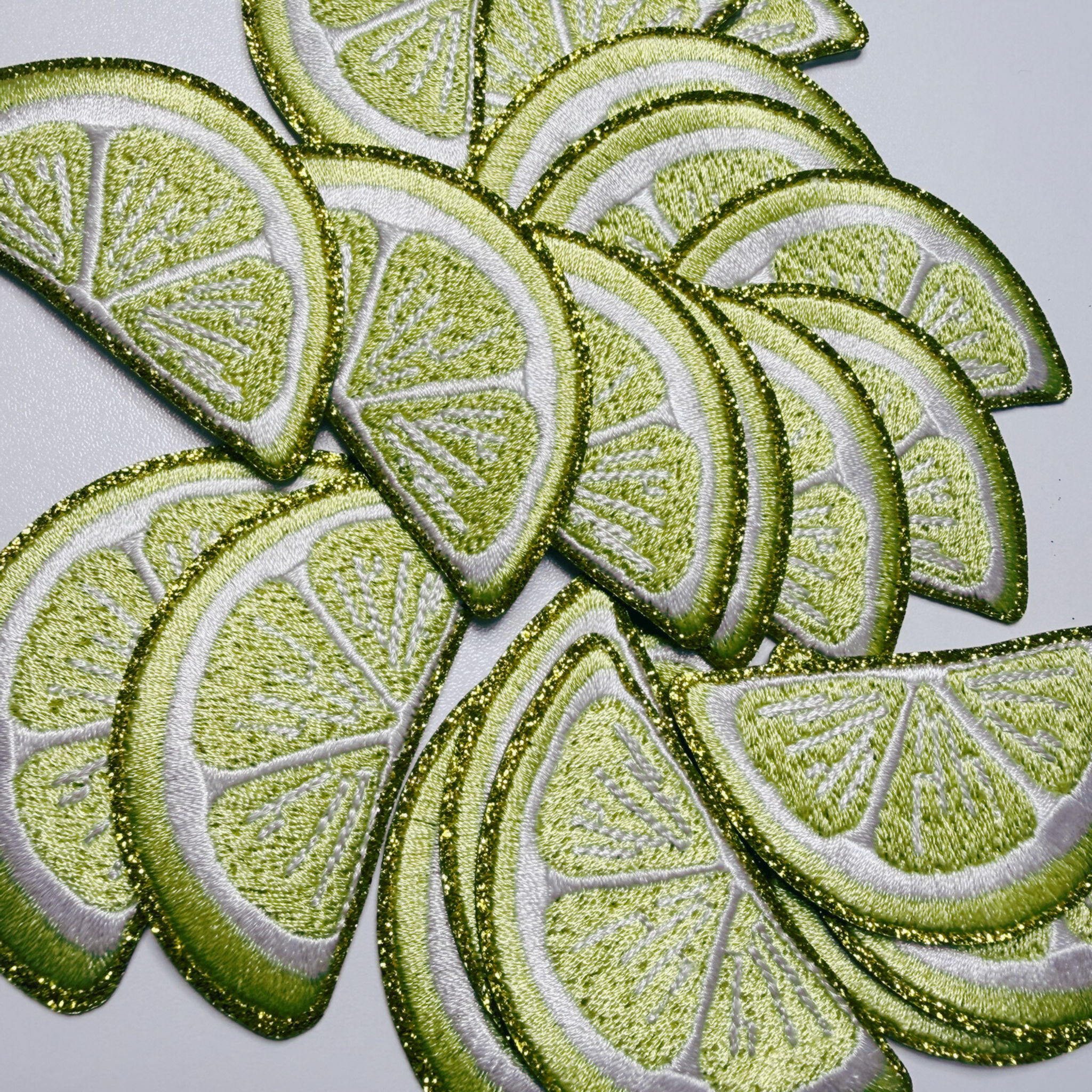 2.5" LEMON -  Embroidered Hat Patch