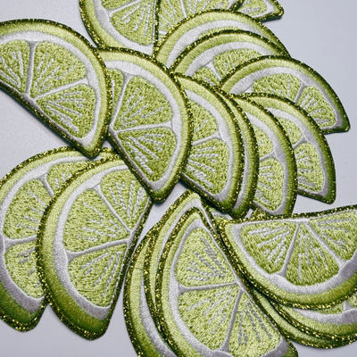 2.5" LEMON -  Embroidered Hat Patch