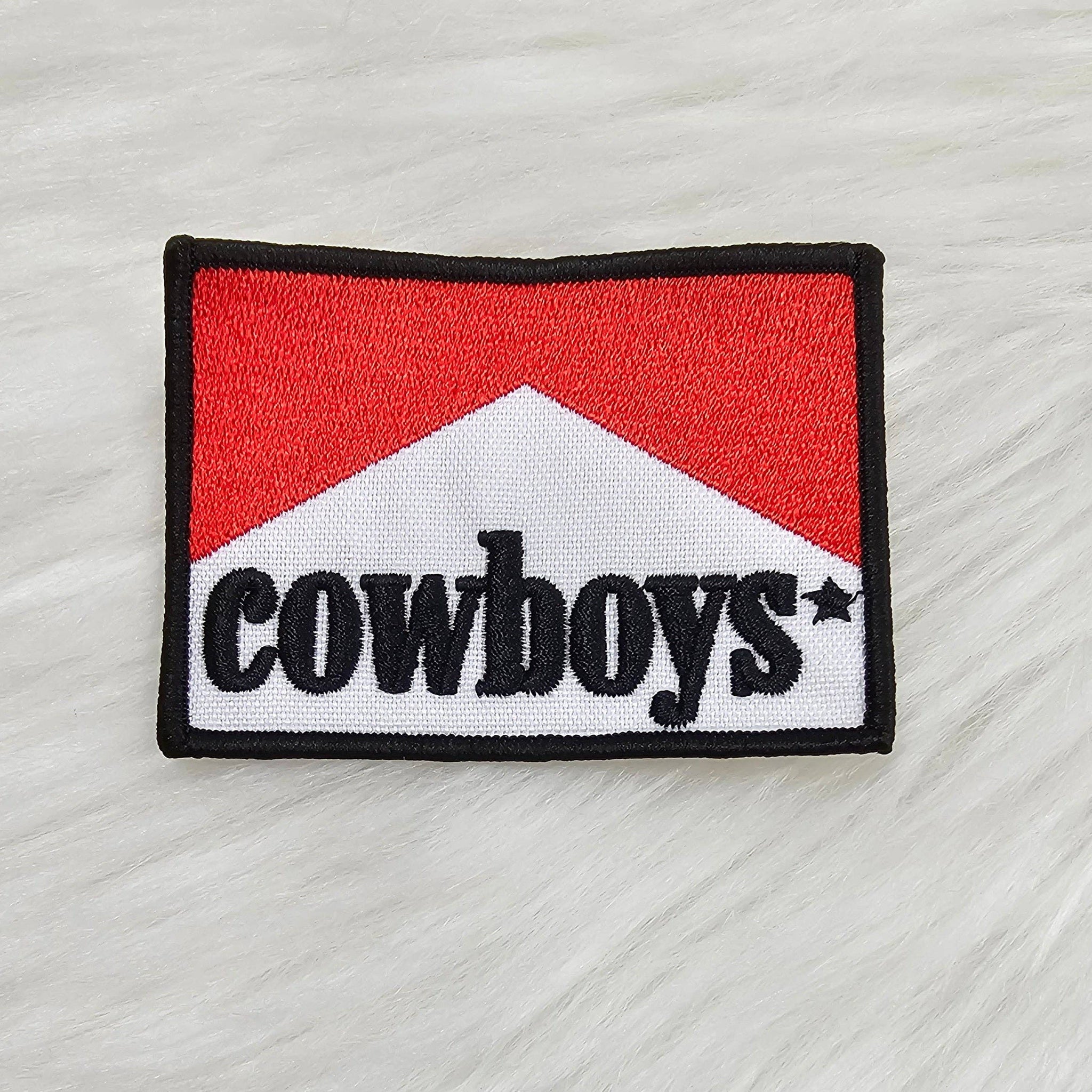 Cowboys Woven Embroidery Iron On Patch